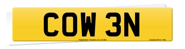 Registration number COW 3N